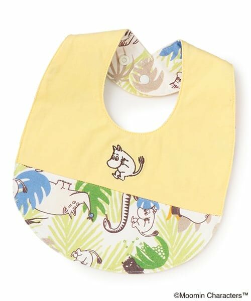 kladskap / クレードスコープ スタイ・ビブ | MOOMIN/ジャングル柄スタイ（クリーム）