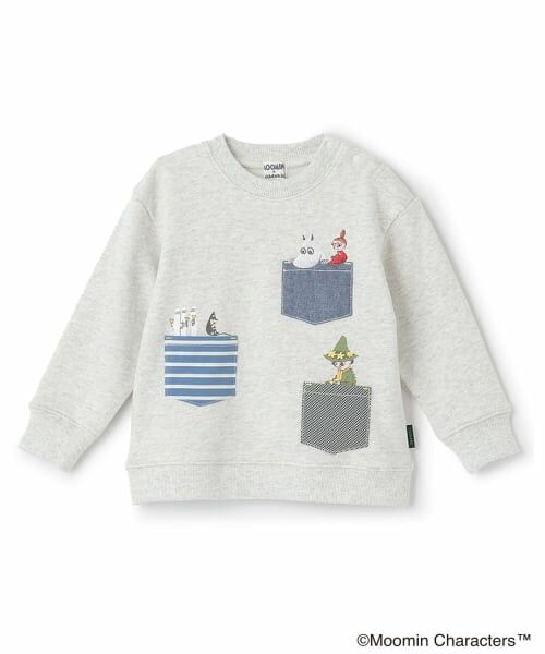 kladskap / クレードスコープ スウェット | 【MOOMIN】ムーミンポケットトレーナー（シロ杢）