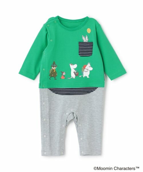 kladskap / クレードスコープ ロンパース | 【MOOMIN】ムーミンピクニックカバーオール（グリーン）