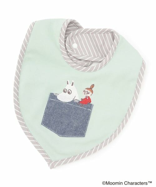 kladskap / クレードスコープ スタイ・ビブ | 【MOOMIN】ポケットムーミンスタイ（ライト グリーン）