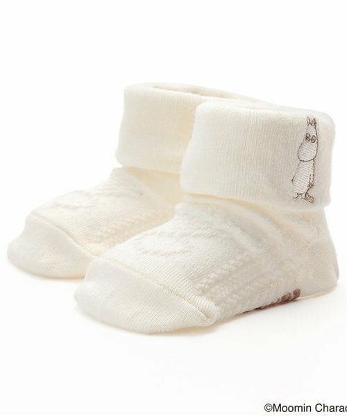kladskap / クレードスコープ ベビー・キッズウエア | 【MOOMIN】ムーミンケーブルカップソックス（オフ ホワイト）