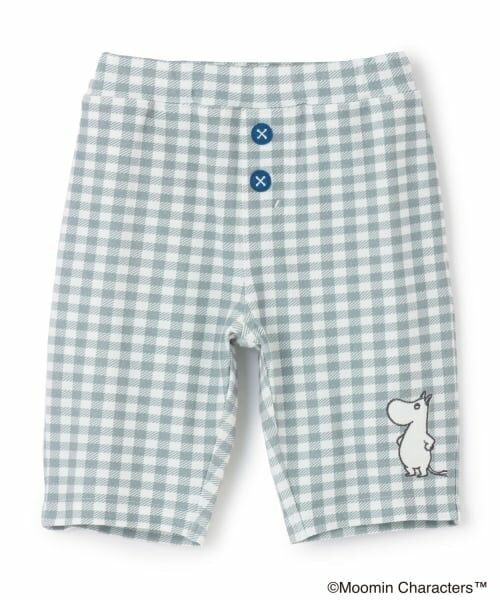 kladskap / クレードスコープ ショート・ハーフ・半端丈パンツ | 【MOOMIN】チェック6分丈レギパン(グレー)