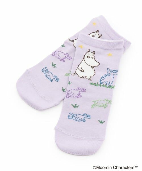 kladskap / クレードスコープ ソックス | 【MOOMIN】ムーミンと夜空クルーソックス（ラベンダー）