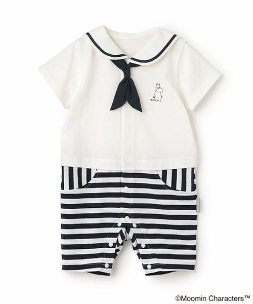 kladskap / クレードスコープ ロンパース | 【MOOMIN】セーラーカラーカバーオール（オフ ホワイト）