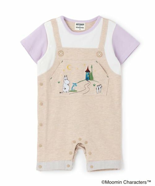 kladskap / クレードスコープ ロンパース | 【MOOMIN】ムーミンと夜空カバーオール（ベージュ）