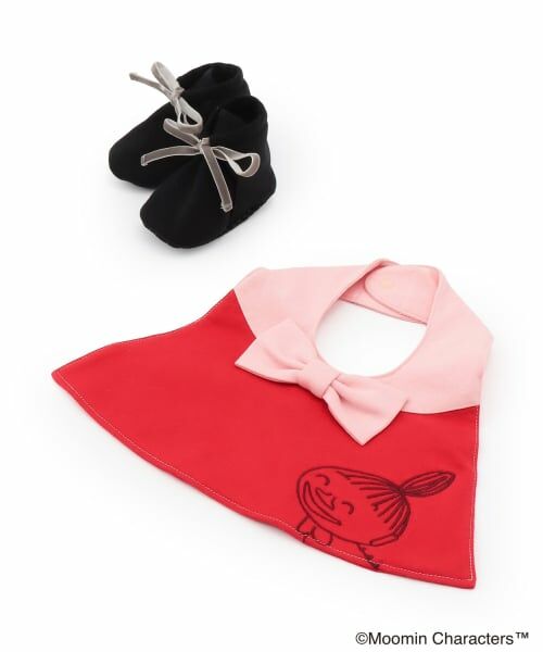 kladskap / クレードスコープ スタイ・ビブ | 【MOOMIN】リトルミイ スタイ+靴下セット（赤）