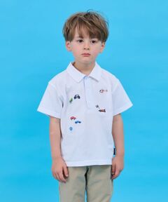 kladskap / クレードスコープ ポロシャツ | 乗り物刺しゅう半袖ポロシャツ