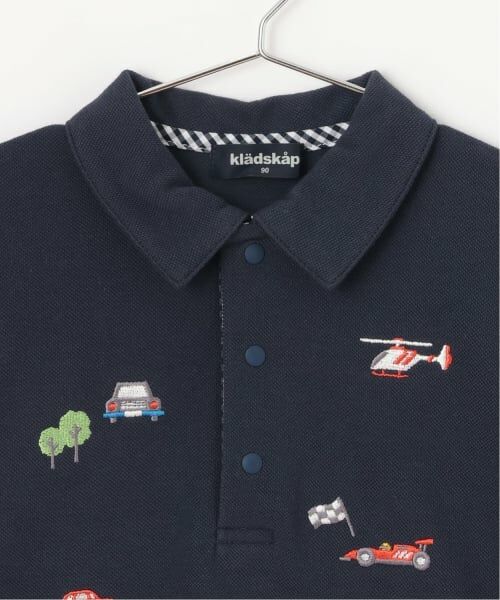 kladskap / クレードスコープ ポロシャツ | 乗り物刺しゅう半袖ポロシャツ | 詳細2