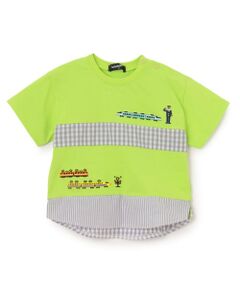 kladskap / クレードスコープ Tシャツ | 電車刺しゅう切替半袖Tシャツ