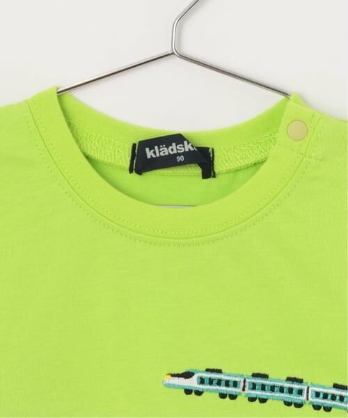 kladskap / クレードスコープ Tシャツ | 電車刺しゅう切替半袖Tシャツ | 詳細2