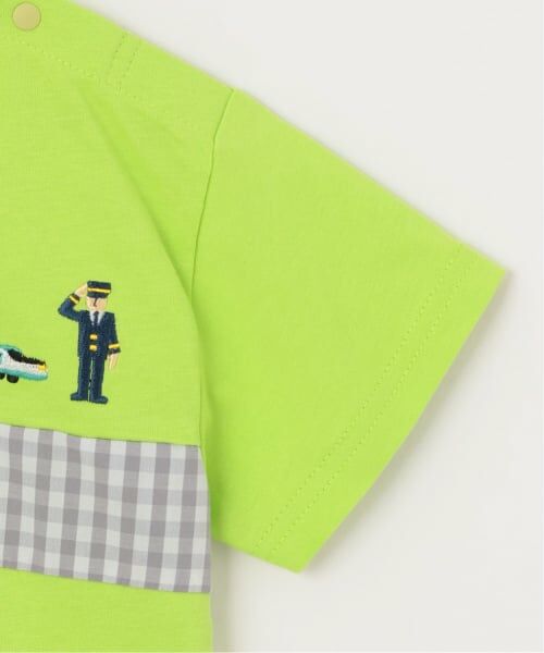 kladskap / クレードスコープ Tシャツ | 電車刺しゅう切替半袖Tシャツ | 詳細6