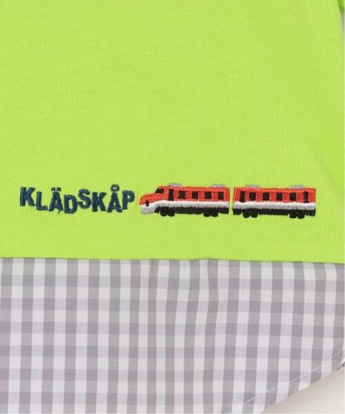 kladskap / クレードスコープ Tシャツ | 電車刺しゅう切替半袖Tシャツ | 詳細8