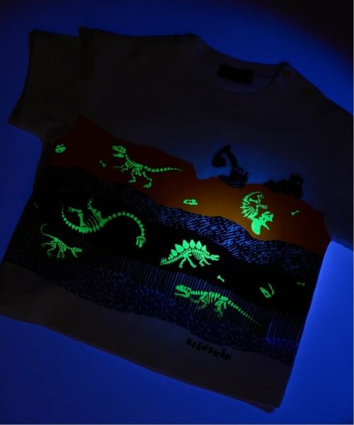 kladskap / クレードスコープ Tシャツ | 蓄光プリント地層と化石半袖Tシャツ | 詳細17