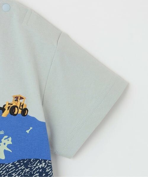 kladskap / クレードスコープ Tシャツ | 蓄光プリント地層と化石半袖Tシャツ | 詳細3