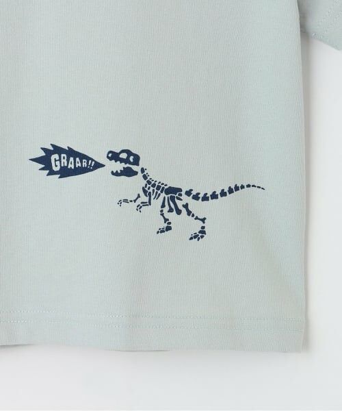 kladskap / クレードスコープ Tシャツ | 蓄光プリント地層と化石半袖Tシャツ | 詳細8