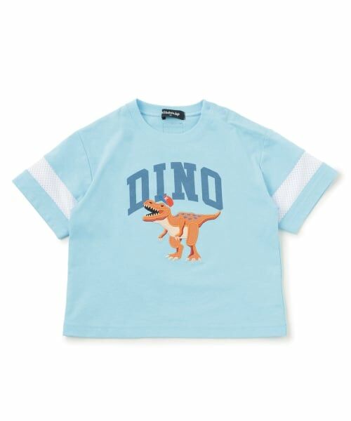 kladskap / クレードスコープ Tシャツ | キャップザウルス袖メッシュ半袖Tシャツ（ライト ブルー）