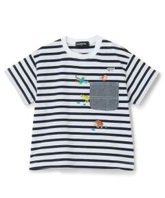 kladskap / クレードスコープ Tシャツ | 太古の生きものボーダー半袖Tシャツ