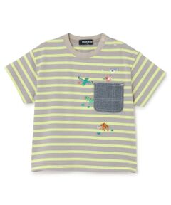 kladskap / クレードスコープ Tシャツ | 太古の生きものボーダー半袖Tシャツ