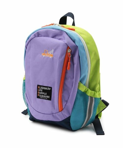 kladskap / クレードスコープ リュック・バックパック | 働く車ワンポイントマルチ配色リュック（ラベンダー）