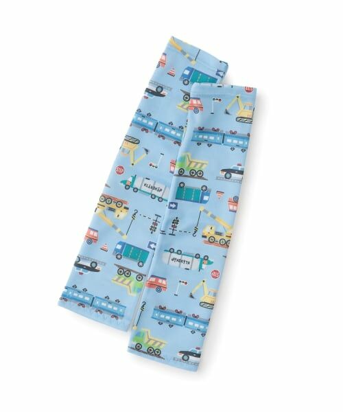 kladskap / クレードスコープ 手袋 | 総柄アームカバー（サックス）