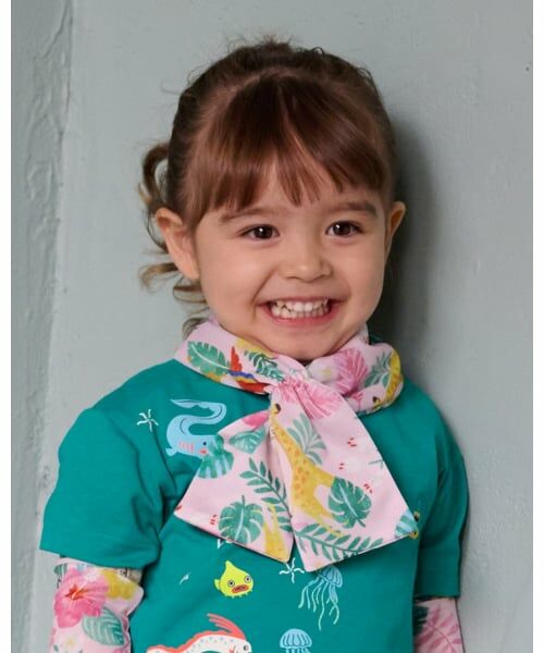 kladskap / クレードスコープ マフラー・ショール・スヌード・ストール | 総柄ネッククーラー（ピンク）