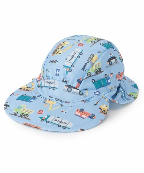 kladskap / クレードスコープ 水着・スイムグッズ | 総柄日除けつきスイムキャップ（サックス）