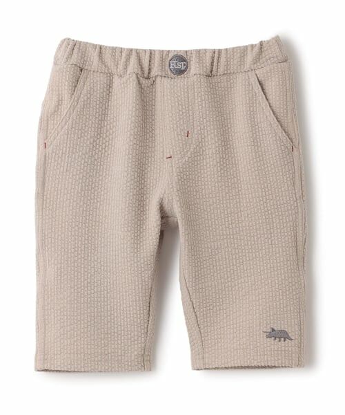 kladskap / クレードスコープ ショート・ハーフ・半端丈パンツ | 【人気商品再入荷】【直営店で取り扱い無し】ワンポイント刺しゅう6分丈パンツ（ベージュ）