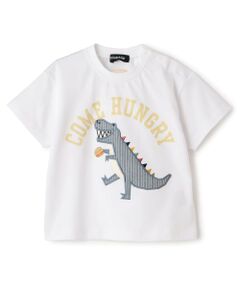 kladskap / クレードスコープ Tシャツ | ☆彡恐竜アップリケ半袖Tシャツ