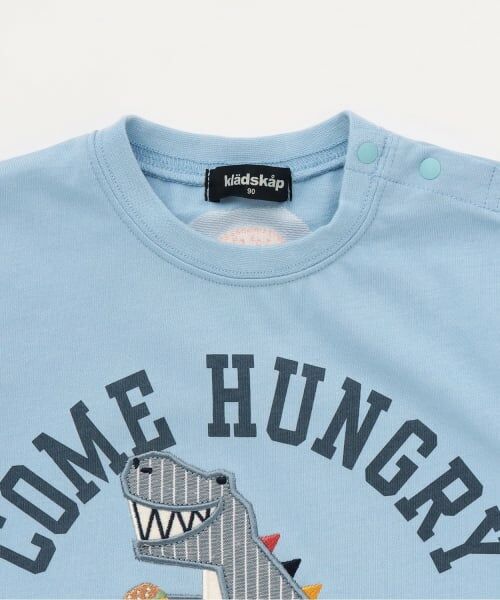 kladskap / クレードスコープ Tシャツ | ☆彡恐竜アップリケ半袖Tシャツ | 詳細2