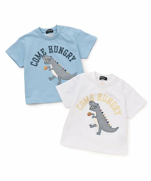 kladskap / クレードスコープ Tシャツ | ☆彡恐竜アップリケ半袖Tシャツ | 詳細9