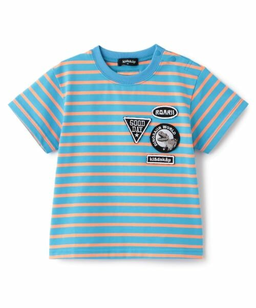 kladskap / クレードスコープ Tシャツ | 【人気商品再入荷】【直営店で取り扱い無し】ワッペンボーダー半袖Tシャツ（ターコ）