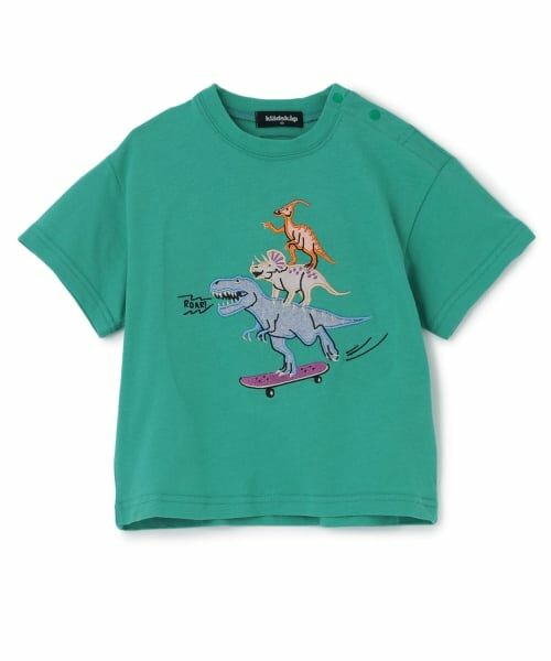 kladskap / クレードスコープ Tシャツ | 【人気商品再入荷】【直営店で取り扱い無し】スケボーザウルス半袖Tシャツ（カーキ）