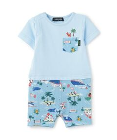 kladskap / クレードスコープ ロンパース | 乗り物柄半袖カバーオール