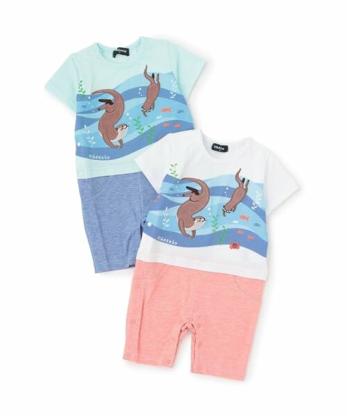 kladskap / クレードスコープ ロンパース | カワウソ半袖カバーオール | 詳細9