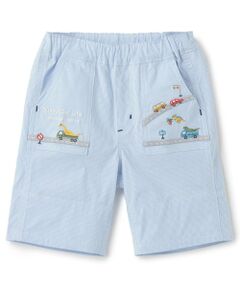 kladskap / クレードスコープ ショート・ハーフ・半端丈パンツ | 乗り物刺しゅう5分丈パンツ