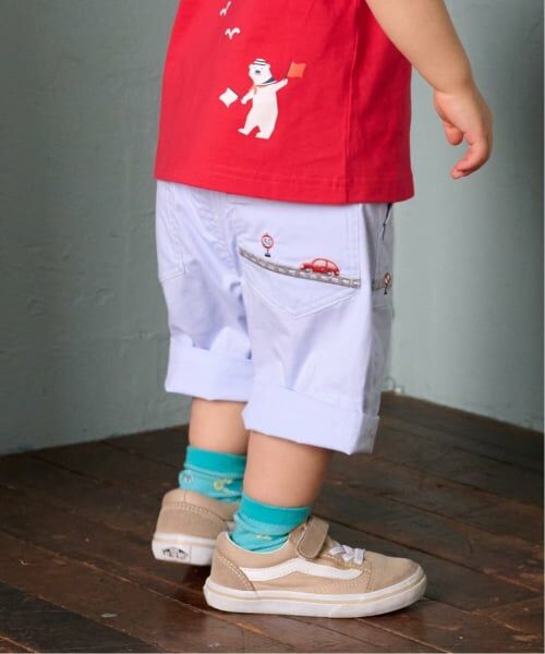 kladskap / クレードスコープ ショート・ハーフ・半端丈パンツ | 乗り物刺しゅう5分丈パンツ | 詳細16