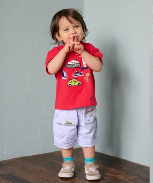 kladskap / クレードスコープ ショート・ハーフ・半端丈パンツ | 乗り物刺しゅう5分丈パンツ | 詳細17