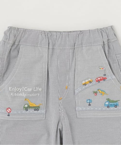 kladskap / クレードスコープ ショート・ハーフ・半端丈パンツ | 乗り物刺しゅう5分丈パンツ | 詳細2