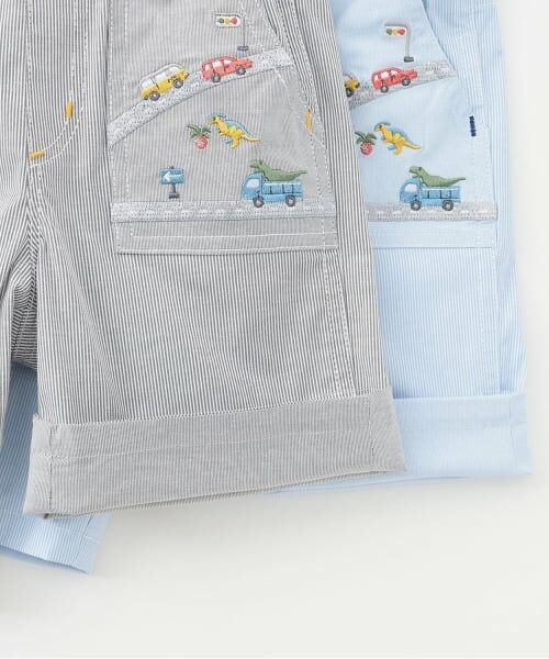 kladskap / クレードスコープ ショート・ハーフ・半端丈パンツ | 乗り物刺しゅう5分丈パンツ | 詳細7