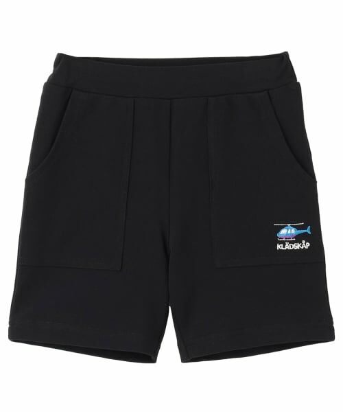 kladskap / クレードスコープ ショート・ハーフ・半端丈パンツ | ヘリコプター5分丈パンツ（黒）