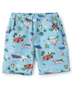 kladskap / クレードスコープ ショート・ハーフ・半端丈パンツ | 乗り物総柄5分丈シェフパンツ