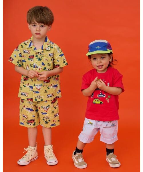 kladskap / クレードスコープ ショート・ハーフ・半端丈パンツ | 乗り物総柄5分丈シェフパンツ | 詳細13