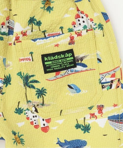 kladskap / クレードスコープ ショート・ハーフ・半端丈パンツ | 乗り物総柄5分丈シェフパンツ | 詳細6