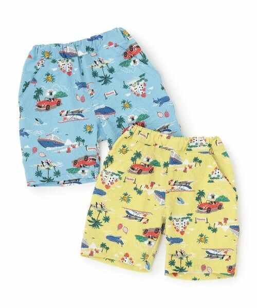 kladskap / クレードスコープ ショート・ハーフ・半端丈パンツ | 乗り物総柄5分丈シェフパンツ | 詳細8