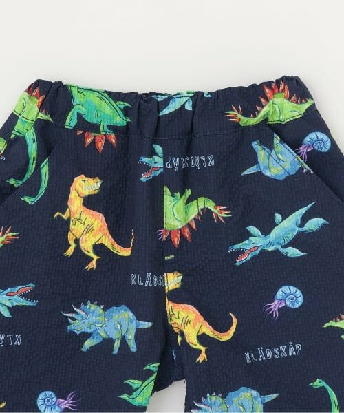 kladskap / クレードスコープ ショート・ハーフ・半端丈パンツ | 恐竜総柄5分丈シェフパンツ | 詳細2