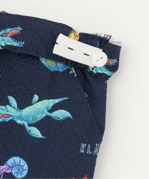 kladskap / クレードスコープ ショート・ハーフ・半端丈パンツ | 恐竜総柄5分丈シェフパンツ | 詳細3