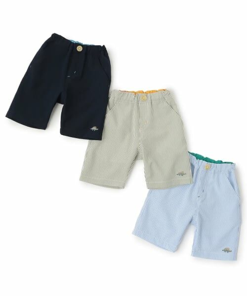 kladskap / クレードスコープ ショート・ハーフ・半端丈パンツ | 恐竜ワンポイント刺しゅう6分丈パンツ | 詳細9
