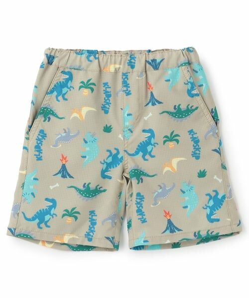 kladskap / クレードスコープ ショート・ハーフ・半端丈パンツ | 【水陸両用】総柄5分丈パンツ（ベージュ）