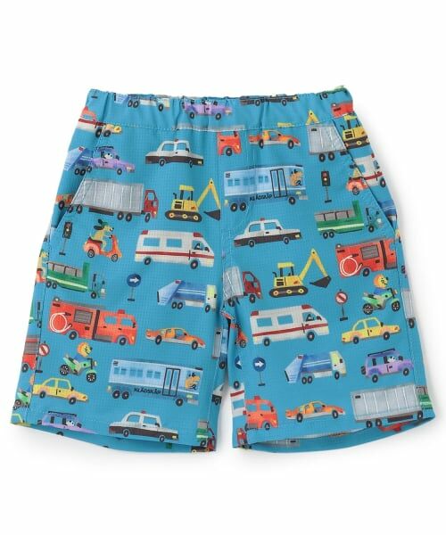 kladskap / クレードスコープ ショート・ハーフ・半端丈パンツ | 【水陸両用】総柄5分丈パンツ（ブルー）