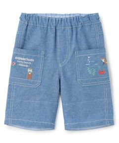 kladskap / クレードスコープ ショート・ハーフ・半端丈パンツ | 水族館刺しゅう5分丈パンツ